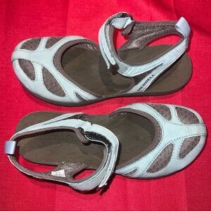 MERRELL SIREN WRAP Q2 SANDALS IN BLUE SURF SIZE 6
